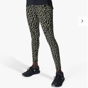 Sweaty Betty Power Pocket Legging Green Leopard 7/8 XS